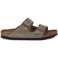 birkenstock arizona suede leather mens mules casual shoes in multicolo ...