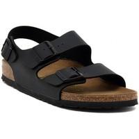 birkenstock milano schwarz mens sandals in multicolour