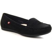 Big Star Czarne U274768 women\'s Loafers / Casual Shoes in black