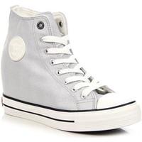 big star srebrne poyskujce koturn w274672 womens shoes high top traine ...