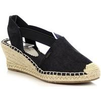 big star czarne espadryle jeansowe w274263 womens sandals in black