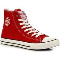 Big Star Czerwone Wysokie T274024 women\'s Shoes (High-top Trainers) in red