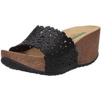 bionatura tell slippers womens mules casual shoes in black