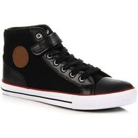 big star czarne wysokie na rzep t274017 womens shoes trainers in black