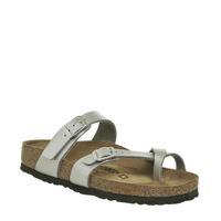 birkenstock mayari cross strap sandal silver