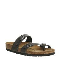 birkenstock mayari cross strap sandal pull up anthracite