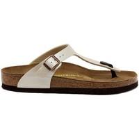 birkenstock 943871 womens flip flops sandals shoes in white