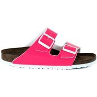 birkenstock arizona neon womens mules casual shoes in multicolour