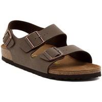 birkenstock milano mocca womens sandals in multicolour