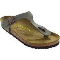 birkenstock gizeh womens flip flops sandals shoes in grey