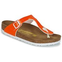 birkenstock gizeh womens flip flops sandals shoes in orange