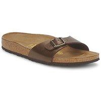 birkenstock madrid womens mules casual shoes in brown