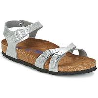 birkenstock kumba womens sandals in silver