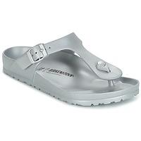 birkenstock gizeh eva womens flip flops sandals shoes in silver