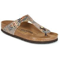 birkenstock gizeh womens flip flops sandals shoes in multicolour