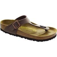 birkenstock gizeh womens flip flops sandals shoes in brown