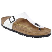 birkenstock gizeh womens flip flops sandals shoes in white