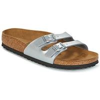 birkenstock ibiza womens mules casual shoes in silver