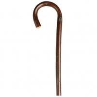 bisley crook handle walking sticks natural chestnut one size