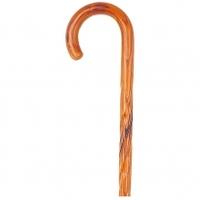 bisley crook handle walking sticks dark swirl acacia one size