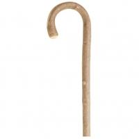 bisley crook handle walking sticks ash with bark one size