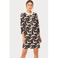 bird print dress