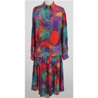 Bianca, size 8 multi-coloured blouse and skirt