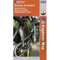 bishop auckland os explorer active map sheet number 305