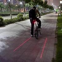 bike lights rear bike light led laser cycling waterproof warning strik ...
