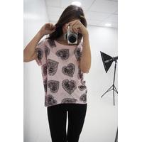 Bianca heart print tee