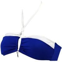 bikini bar blue bandeau swimsuit top santander womens mix amp match sw ...
