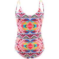 billabong 1 piece multicolored swimsuit tribe time womens swimsuits in ...