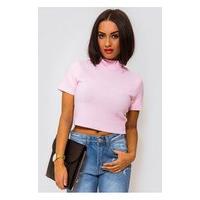 Binky Pink Cropped Boxy Jumper