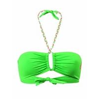 bikini bar neon green bandeau swimsuit top mimizan