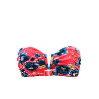 billabong red swimsuit bandeau mix mash