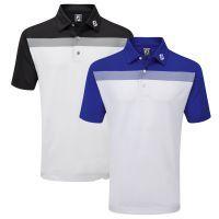 birdseye colourblock pique golf shirt