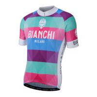 Bianchi Aviolo Short Sleeve Jersey - Stripe - S