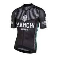 bianchi ceresole short sleeve jersey black s