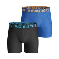 Björn Borg SEASONAL SOLIDS Boys Shorts Black 2-pack