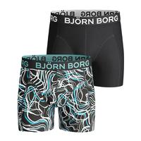 bjrn borg swirl boys shorts black 2 pack