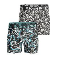 Björn Borg SWIRL & SPLASH Boys SHORTS Black 2-pack