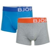 Bjorn Borg Seasonal Solid Shorts 2 Pack Grey & Blue