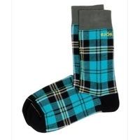 bjorn borg clan check socks blue atoll