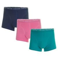 bjorn borg boxer shorts 3 pack navy pink green