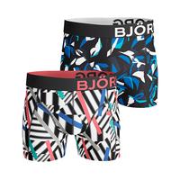 Björn Borg STICKS & GRAPHIC Cotton Stretch SHORTS BLACK 2-PACK