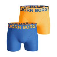 Björn Borg NEON SOLIDS Cotton Stretch SHORTS BLUE 2-pack