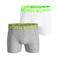 Björn Borg NEON SOLIDS Cotton Stretch SHORTS GREY 2-pack