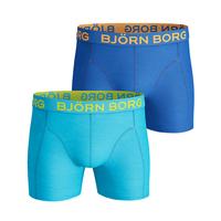 bjrn borg seasonal solids cotton stretch shorts turquoise 2 pack