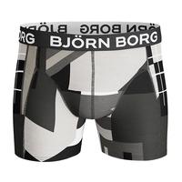 bjrn borg multi collage cotton stretch shorts black