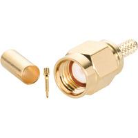 BKL 409075 SMA Plug for Crimping, 50 Ohm Cable RG 58/U Gold Plated